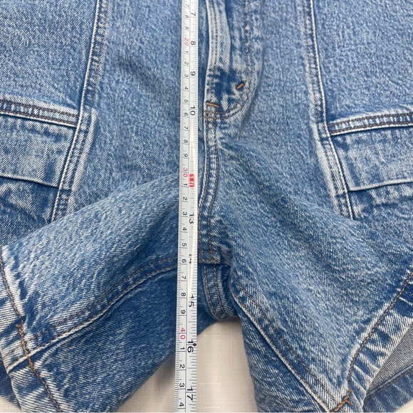 Denim Women's Shorts Abercrombie & fitch high rise cargo shorts sz 31 curve love - Picture 4 of 10